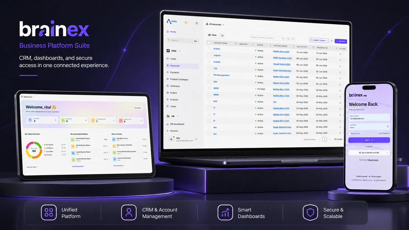 Brainex — Modular CRM / ERP Platform — Full Ecosystem